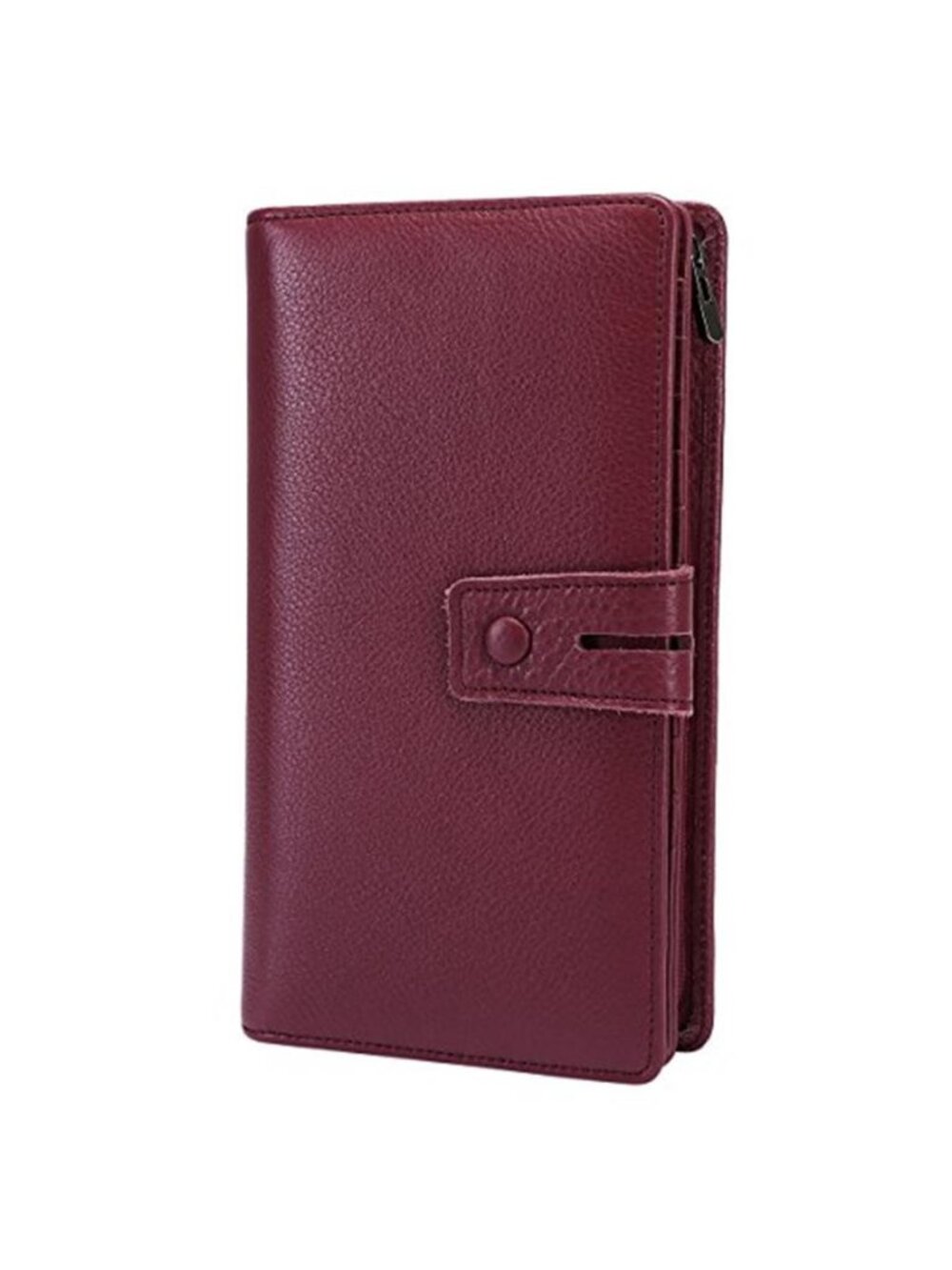 Womens Genuine Leather Wallet RFID Blocking Checkbook Passport Phone Card Holder